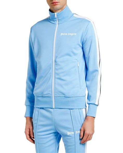 light blue palm angels tracksuit